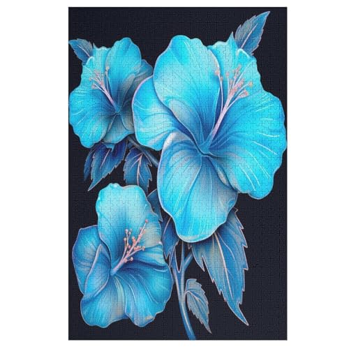 Blume -Puzzle, 1000 Teile,Holzpuzzle Für Erwachsene Kinder, Lustiges Spielzeug, Denkspiel, Bildungsspiel, （78×53cm） von DCHHHSC
