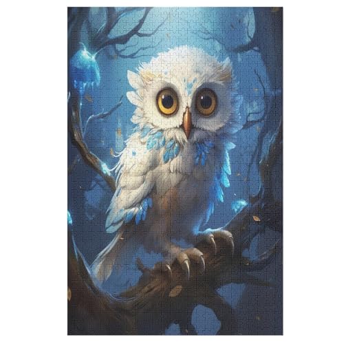 Holzpuzzle Animal Eule Puzzle 1000 Teile Erwachsene Klassische Pädagogisches Spielzeug Kinder Lernspiel Herausforderndes Puzzles （78×53cm） von DCHHHSC