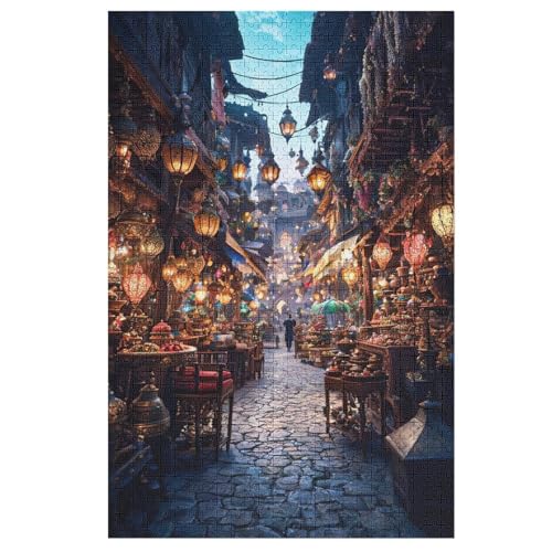 Japan Style Holzpuzzle 1000 Teile Klassische Puzzles Erwachsene Kinder Puzzle DIY Kit Holzspielzeug Einzigartiges Geschenk （78×53cm） von DCHHHSC