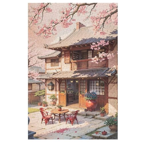 Japan Style Holzpuzzle 1000 Teile Klassische Puzzles Erwachsene Kinder Puzzle DIY Kit Holzspielzeug Einzigartiges Geschenk （78×53cm） von DCHHHSC