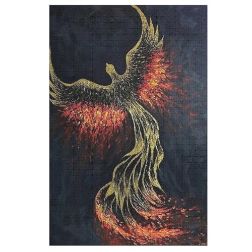 Phönix Holzpuzzle 1000 Teile Klassische Puzzles Erwachsene Kinder Puzzle DIY Kit Holzspielzeug Einzigartiges Geschenk 1000 PCS von DCHHHSC