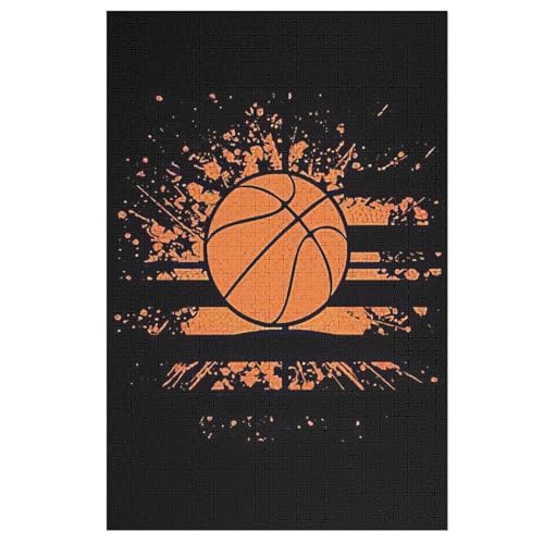 Puzzle Basketball, 1000 Puzzleteile Für Kinder, Holzpuzzles, Geeignet Für Erwachsene Lernspiel, 1000 PCS von DCHHHSC