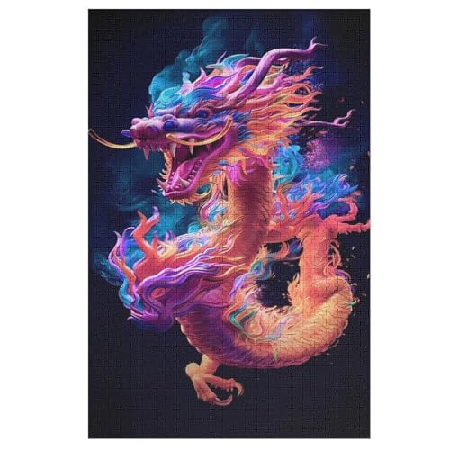 Puzzle Drache, 1000 Puzzleteile Für Kinder, Holzpuzzles, Geeignet Für Erwachsene Lernspiel, 1000 PCS Puzzle Drache, 1000 Puzzleteile Für Kinder, Holzpuzzles, Geeignet Für Erwachsene Lernspiel, 1000 PCS von DCHHHSC