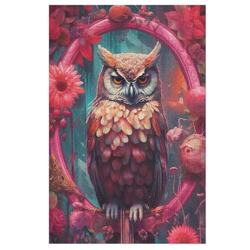 Puzzle Eule, 1000 Puzzleteile Für Kinder, Holzpuzzles, Geeignet Für Erwachsene Lernspiel, 1000 PCS von DCHHHSC