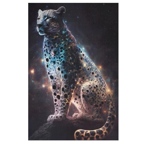 Puzzle Leopard, 1000 Puzzleteile Für Kinder, Holzpuzzles, Geeignet Für Erwachsene Lernspiel, 1000 PCS von DCHHHSC