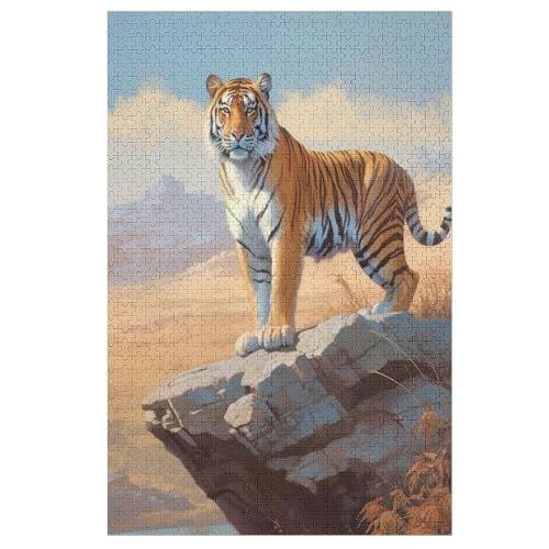 Puzzle Tiger, 1000 Puzzleteile Für Kinder, Holzpuzzles, Geeignet Für Erwachsene Lernspiel, 1000 PCS von DCHHHSC