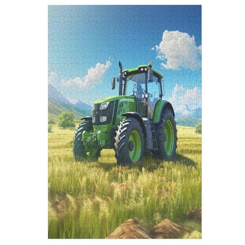 Puzzle Traktor, 1000 Puzzleteile Für Kinder, Holzpuzzles, Geeignet Für Erwachsene Lernspiel, 1000 PCS von DCHHHSC