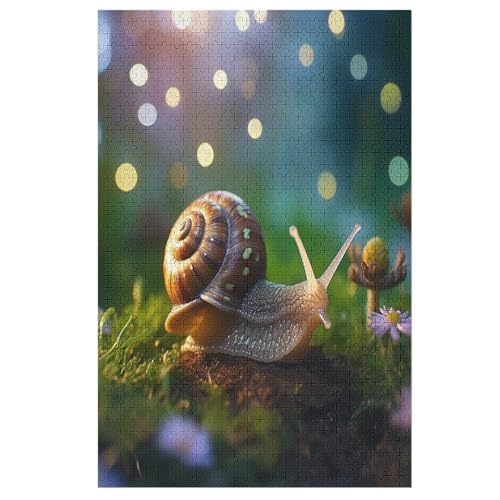 Puzzles Escargots, 1000 Teile, Puzzle Aus Holz Für Erwachsene Und Kinder Ab 12 Jahren, Lernspielzeug （78×53cm） von DCHHHSC