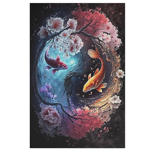 Puzzles Für Erwachsene Fisch,1000-teilige Puzzle Für Kinder Ab 12 Jahren, Holzpuzzles Für Die Heimdekoration, （78×53cm） von DCHHHSC