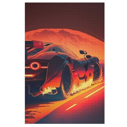 Puzzles Für Erwachsene Sportwagen,1000-teilige Puzzle Für Kinder Ab 12 Jahren, Holzpuzzles Für Die Heimdekoration, （78×53cm） von DCHHHSC