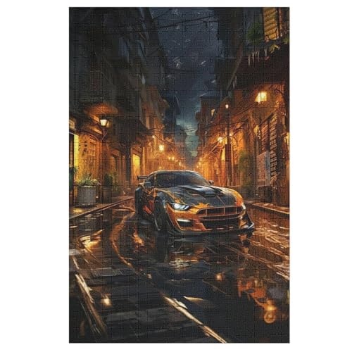 Sportwagen 1000 Teile Puzzles Für Erwachsene Holzpuzzle Familienpuzzlespiel Stressabbau-Puzzle Für Kinder Ab 12 Jahren （78×53cm） von DCHHHSC