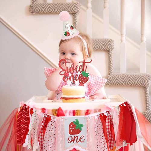 Berry First Birthday Hochstuhl Banner für erstes Baby Mädchen Berry Sweet One Geburtstag Party Dekorationen Berry First Birthday Hochstuhl Banner für erstes Baby Mädchen Berry Sweet One Geburtstag Party Dekorationen von DCJHFJ