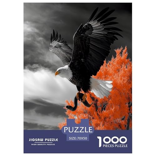 Adler Puzzle 1000-teilige Schwer Puzzle Spielzeug Pädagogisches Spiel Impossible Herausforderung Spielzeug Für Erwachsene Und Kinder in Bewährter 70x50cm/1000pcs von DCQWWGCLL