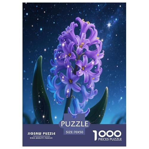 Hyazinthe Puzzle 1000-teilige Schwer Puzzle Spielzeug Pädagogisches Spiel Impossible Herausforderungsspielzeug Für Erwachsene Und Kinder Ab 12 Jahren 70x50cm/1000pcs von DCQWWGCLL