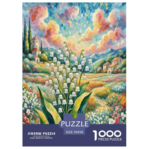 Lilie des Tals Puzzle 1000-teilige Schwer Puzzle Spielzeug Pädagogisches Spiel Impossible Herausforderungsspielzeug Für Erwachsene Und Kinder in Bewährter 70x50cm/1000pcs von DCQWWGCLL