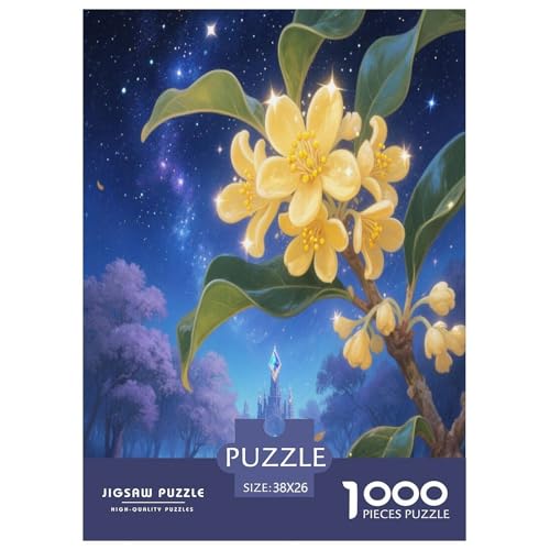 Osmanthus Blume Puzzle 1000-teilige Schwer Puzzle Spielzeug Pädagogisches Spiel Impossible Herausforderungsspielzeug Für Erwachsene Und Kinder in Bewährter 38x26cm/1000pcs von DCQWWGCLL