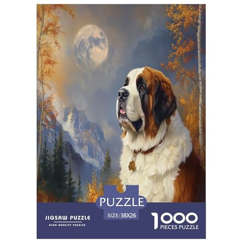 Tibetischer Mastiff Puzzle 1000-teilige Schwer Puzzle Spielzeug Pädagogisches Spiel Impossible Herausforderungsspielzeug Für Erwachsene Und Kinder in Bewährter 38x26cm/1000pcs von DCQWWGCLL