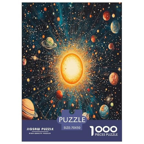kosmische Planeten Puzzle 1000-teilige Schwer Puzzle Spielzeug Pädagogisches Spiel Impossible Herausforderungsspielzeug Für Erwachsene Und Kinder in Bewährter 70x50cm/1000pcs von DCQWWGCLL