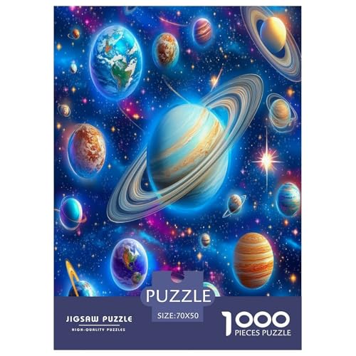 kosmische Planeten Puzzles 1000 Teile Schwer Puzzle Spielzeug Pädagogisches Spiel Impossible Herausforderungsspielzeug Für Erwachsene Und Kinder in Bewährter 70x50cm/1000pcs von DCQWWGCLL