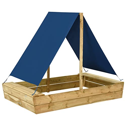 Home Hardware Busineser Sandkasten mit Dach 160x100x133 cm Imprägniertes Kiefernholz von DCRAF