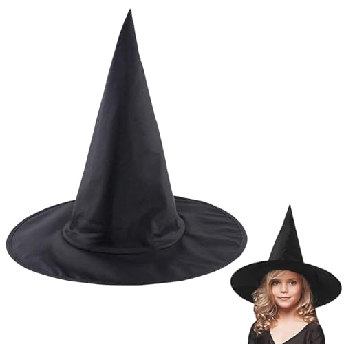 DDFF Hexenhut für Mädchen/Jungen, Halloween-Zaubererhut, Zauberer Hut deko Kostüm Cosplay, ein Geschenk für Kostümparty, Halloween, Geburtstag von DDFF