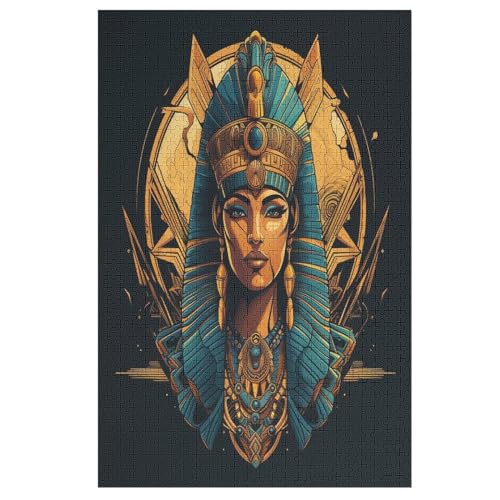 Ägyptische Mythologie 1000 Teile Puzzles Für Erwachsene,Holzpuzzle - Verringerter Druck Schwieriges Unmögliche Puzzle Für 12+ Kinder （78×53cm） von DDFRTYY