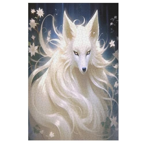 Animal Fuchs-Puzzlespiel Aus Holz, 1000 Puzzleteile, Puzzle Für Teenager Und Erwachsene, Kreatives Spielzeug, Puzzles, （78×53cm） von DDFRTYY