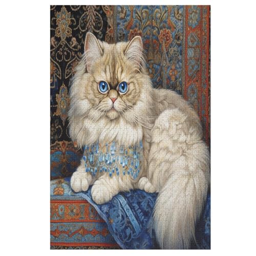 Animal Katze Puzzle 1000 Teile, Holzpuzzle Herausforderndes Geschicklichkeitsspiel Für Die Ganze Familie, Kinder Erwachsenenpuzzle Ab 12 Jahren 1000 PCS Animal Katze Puzzle 1000 Teile, Holzpuzzle Herausforderndes Geschicklichkeitsspiel Für Die Ganze Familie, Kinder Erwachsenenpuzzle Ab 12 Jahren 1000 PCS von DDFRTYY