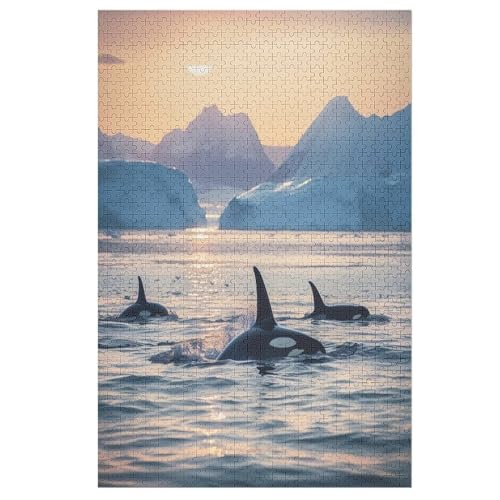 Animal Wal 1000 Teile Premium-Puzzles Für Erwachsene Kinder- Holzpuzzles Spaß Und Lernspiele - Perfekte Puzzle-Geschenke （78×53cm） von DDFRTYY