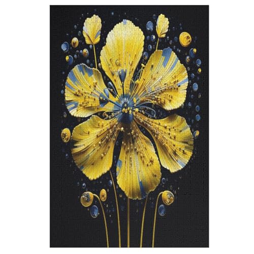 Blume 1000 Teile Premium-Puzzles Für Erwachsene Kinder- Holzpuzzles Spaß Und Lernspiele - Perfekte Puzzle-Geschenke （78×53cm） von DDFRTYY