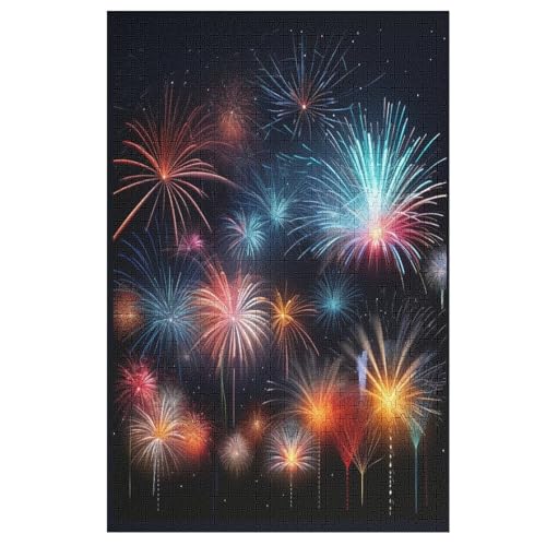 Blume Puzzles 1000 Teile Erwachsener Kniffel Spaß Für Die Ganze Familie, Holzpuzzle Kinder Erwachsene, Impossible Puzzle Schwer （78×53cm） von DDFRTYY