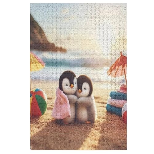 Cute Pinguin Puzzle 1000 Teile, Holzpuzzle Herausforderndes Geschicklichkeitsspiel Für Die Ganze Familie, Kinder Erwachsenenpuzzle Ab 12 Jahren 1000 PCS Cute Pinguin Puzzle 1000 Teile, Holzpuzzle Herausforderndes Geschicklichkeitsspiel Für Die Ganze Familie, Kinder Erwachsenenpuzzle Ab 12 Jahren 1000 PCS von DDFRTYY