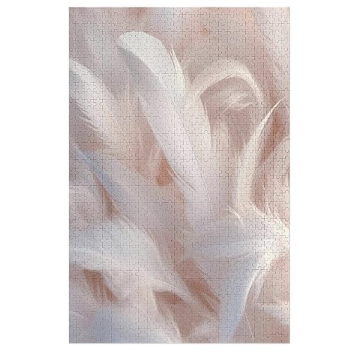 Feather Puzzle 1000 Teile, Holzpuzzle Herausforderndes Geschicklichkeitsspiel Für Die Ganze Familie, Kinder Erwachsenenpuzzle Ab 12 Jahren （78×53cm） von DDFRTYY