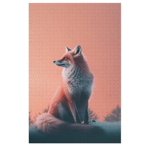 Fuchs Holzpuzzle 1000 Teile Klassische Puzzles Erwachsene Kinder Puzzle DIY Kit Holzspielzeug Einzigartiges Geschenk 1000 PCS Fuchs Holzpuzzle 1000 Teile Klassische Puzzles Erwachsene Kinder Puzzle DIY Kit Holzspielzeug Einzigartiges Geschenk 1000 PCS von DDFRTYY