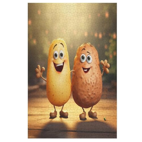Gemüse Potatoes Holzpuzzle 1000 Teile, Knobelspiele Für Erwachsene, Teenager, Puzzles Unmögliche - Kinder Puzzle Zimmer Deko （78×53cm） von DDFRTYY