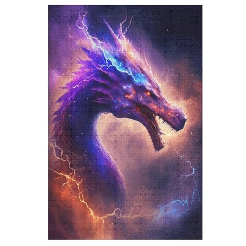 Holzpuzzle Drache Puzzle 1000 Teile Erwachsene Klassische Pädagogisches Spielzeug Kinder Lernspiel Herausforderndes Puzzles 1000 PCS von DDFRTYY