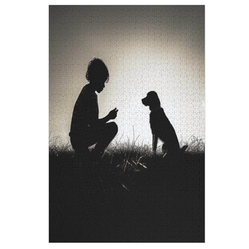 Hund 1000 Teile Puzzles Für Erwachsene, Impossible Puzzle, Geschicklichkeitsspiel Für Die Ganze Familie, Kinder Holzpuzzle （78×53cm） von DDFRTYY