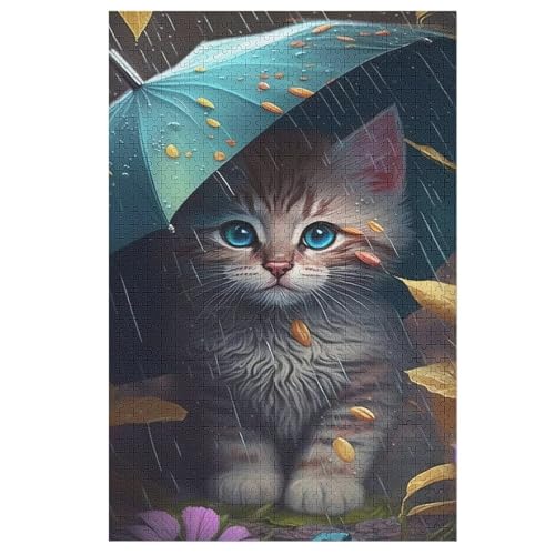 Katze Holzpuzzle - Puzzle Für Erwachsene, 1000-teilige Puzzles Für Teenager Und Kinder, Herausfordernde Spiele 1000 PCS Katze Holzpuzzle - Puzzle Für Erwachsene, 1000-teilige Puzzles Für Teenager Und Kinder, Herausfordernde Spiele 1000 PCS von DDFRTYY