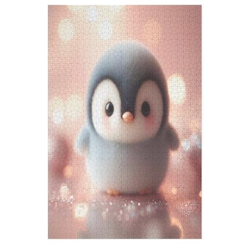 Puzzle 1000 Teile Cute Pinguin Holzpuzzle Für Erwachsene Lernspiel Herausforderungsspielzeug The Puzzles Für Erwachsene Kinder （78×53cm） von DDFRTYY