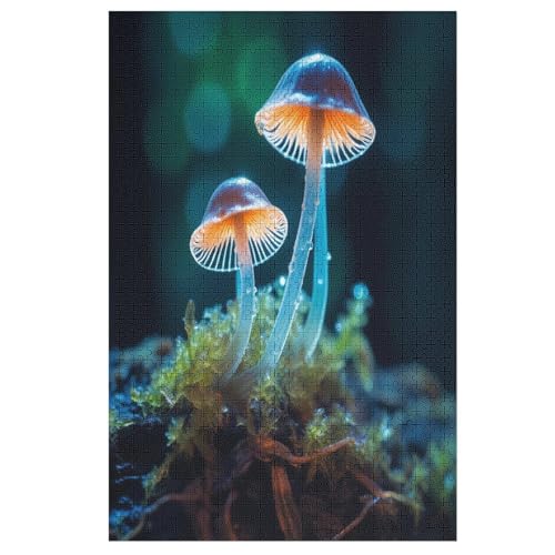 Puzzle 1000 Teile Pilz Holzpuzzle Für Erwachsene Lernspiel Herausforderungsspielzeug The Puzzles Für Erwachsene Kinder （78×53cm） von DDFRTYY