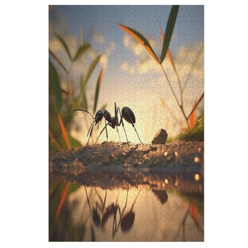 Puzzle 1000 Teile Tier Ant Holzpuzzle Für Erwachsene Lernspiel Herausforderungsspielzeug The Puzzles Für Erwachsene Kinder （78×53cm） von DDFRTYY