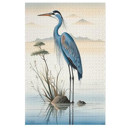 Puzzle 1000 Teile Tier Kran Holzpuzzle Für Erwachsene Lernspiel Herausforderungsspielzeug The Puzzles Für Erwachsene Kinder （78×53cm） von DDFRTYY
