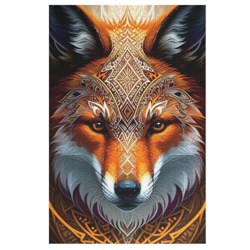 Puzzle Fuchs, 1000 Puzzleteile Für Kinder, Holzpuzzles, Geeignet Für Erwachsene Lernspiel, 1000 PCS von DDFRTYY