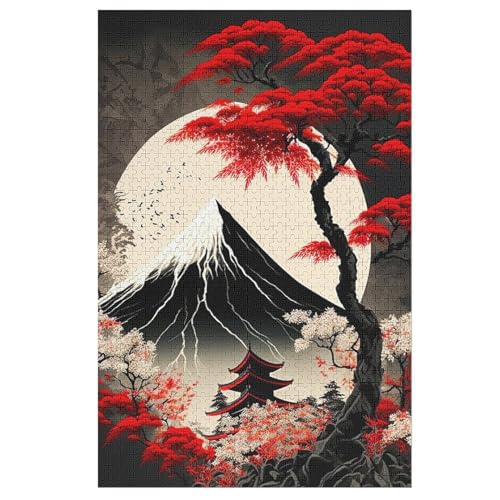 Puzzle Japan Style, 1000 Puzzleteile Für Kinder, Holzpuzzles, Geeignet Für Erwachsene Lernspiel, 1000 PCS von DDFRTYY