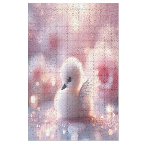 Puzzles Cute Schwan, 1000 Teile, Puzzle Aus Holz Für Erwachsene Und Kinder Ab 12 Jahren, Lernspielzeug 1000 PCS Puzzles Cute Schwan, 1000 Teile, Puzzle Aus Holz Für Erwachsene Und Kinder Ab 12 Jahren, Lernspielzeug 1000 PCS von DDFRTYY