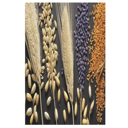 Puzzles Für Erwachsene, 1000 Teile, Getreide, Kreative Holzpuzzles, Praktisches Spiel, Familiendekoration （78×53cm） von DDFRTYY