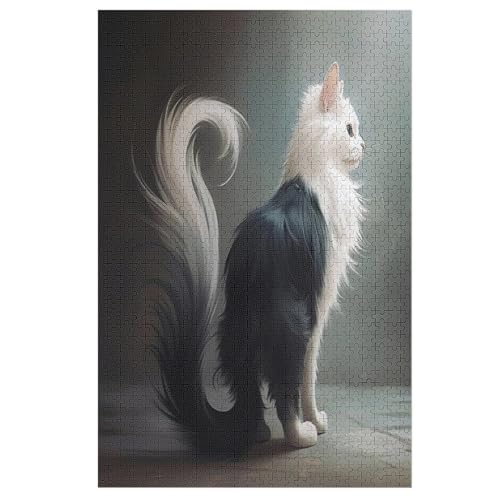 Puzzles Für Erwachsene, Animal Katze Puzzle, 1000 Teile, Kreatives, Geistiges Spielzeug, Kinder, Montagespiele （78×53cm） von DDFRTYY