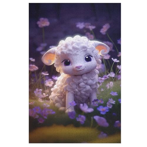 Puzzles Für Erwachsene, süßes Schaf Puzzle, 1000 Teile, Kreatives, Geistiges Spielzeug, Kinder, Montagespiele （78×53cm） von DDFRTYY