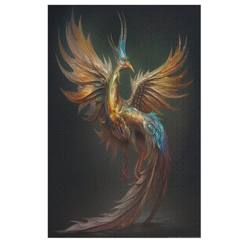 Puzzles Für Erwachsene Animal Phönix,1000-teilige Puzzle Für Kinder Ab 12 Jahren, Holzpuzzles Für Die Heimdekoration, （78×53cm） von DDFRTYY