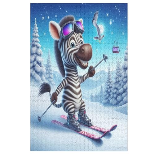 Puzzles Für Erwachsene Animal Zebra,1000-teilige Puzzle Für Kinder Ab 12 Jahren, Holzpuzzles Für Die Heimdekoration, （78×53cm） von DDFRTYY